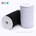 5 mm el elástico trenzado en blanco y negro para la ropa